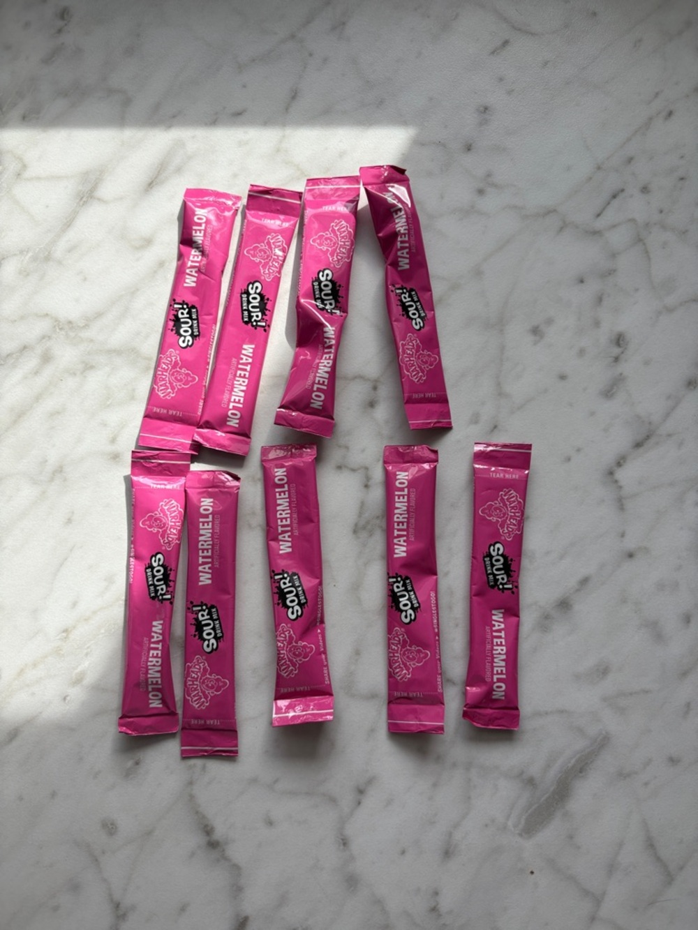 Watermelon Sour Powder Packet - Bright Pink Singles (Lot)